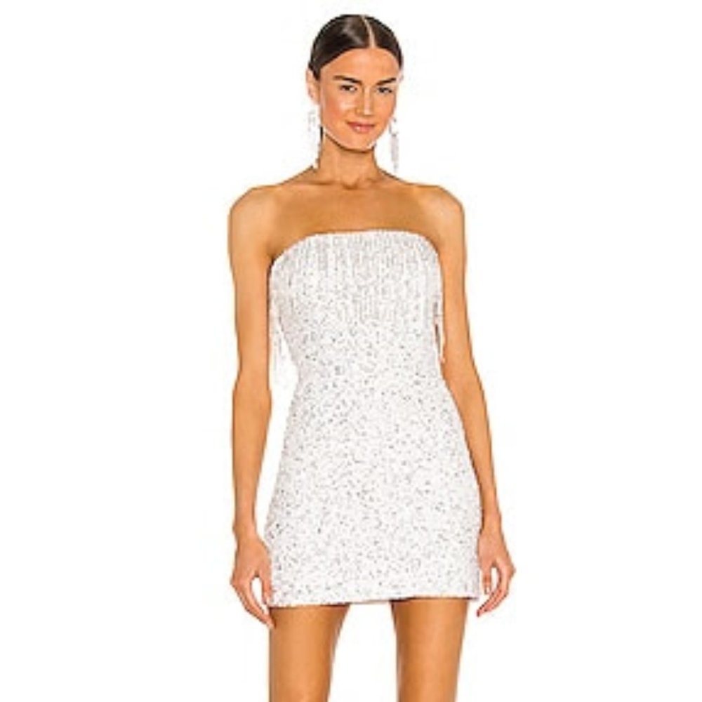Retrofete Cassandra Dress - white strapless - bride